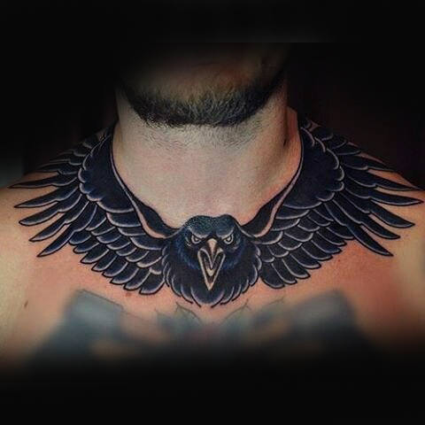 50 Collar Bone Tattoos für Männer - Schlüsselbein Design-Ideen  