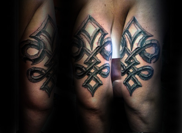 70 Fleur De Lis Tattoo Designs für Männer - stilisierte Lily Ink Ideen  