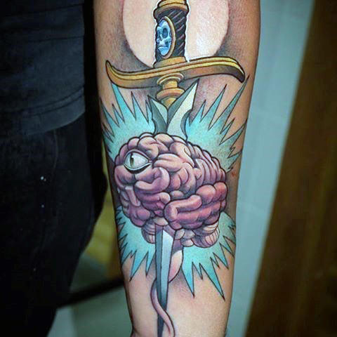 60 Brain Tattoo Designs für Männer - intelligente Tinte Ideen  