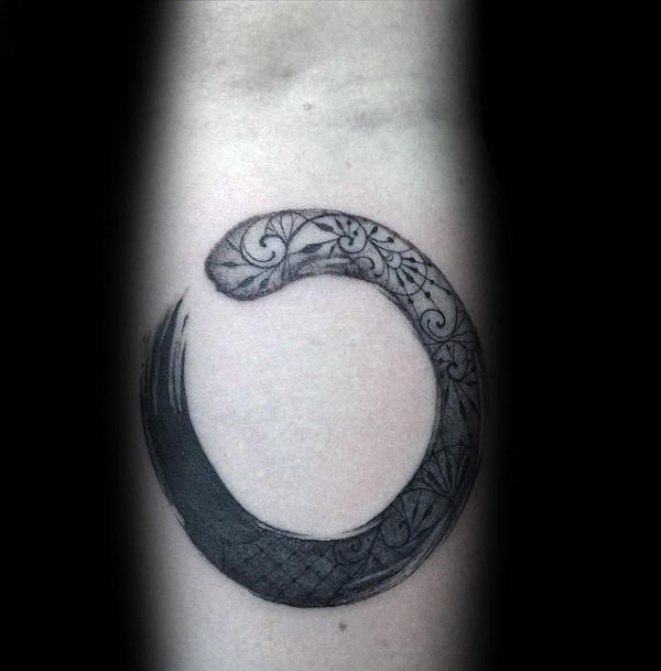 60 Enso Tattoo Designs für Männer - Zen japanische Tinte Ideen  