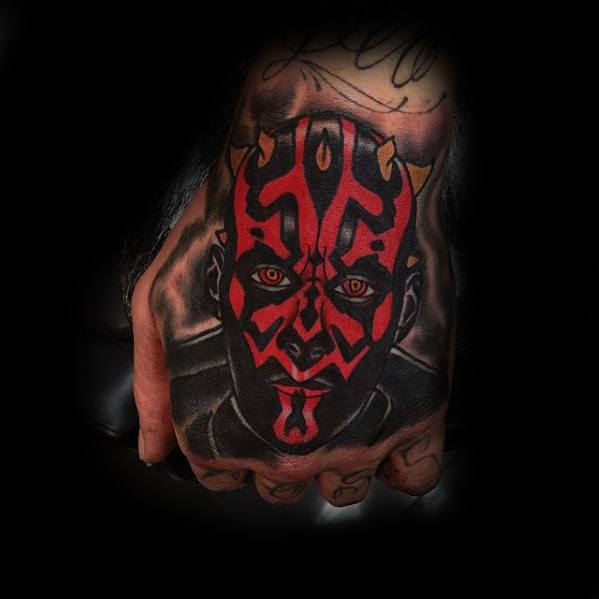 50 Darth Maul Tattoo Designs für Männer - Star Wars-Tinten-Ideen  