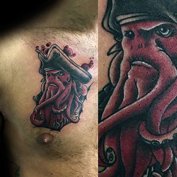 60 Davy Jones Tattoo Designs für Männer - Sailors Devil Ink Ideen  