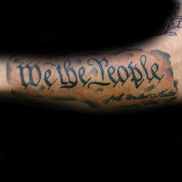 60 Wir Die Menschen Tattoo Designs für Männer - Verfassung Tinte Ideen  