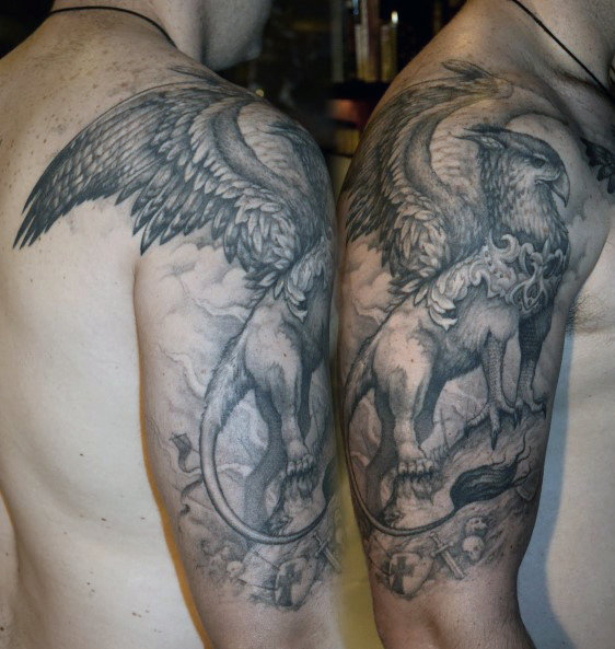 70 Griffin Tattoo Designs für Männer - Mythologische Kreatur Ideen  