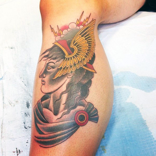 30 Hermes Tattoo Designs für Männer - geflügelten Gott Tinte Ideen  