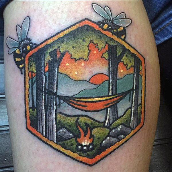 100 Natur Tattoos für Männer - Deep Great Outdoor Designs  