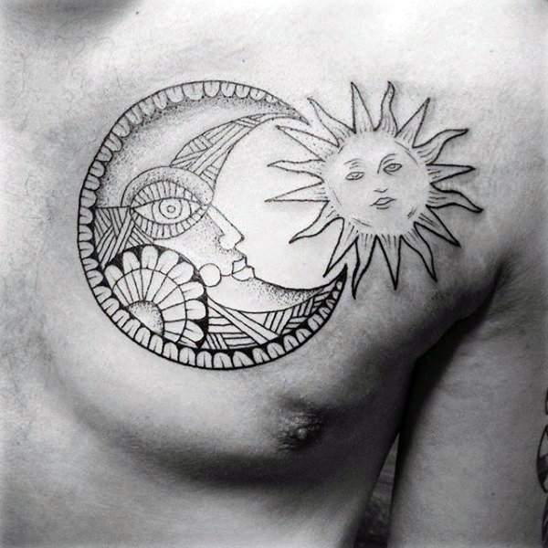 70 Sun Tattoo Designs für Männer - ein Symbol für Wahrheit und Licht  