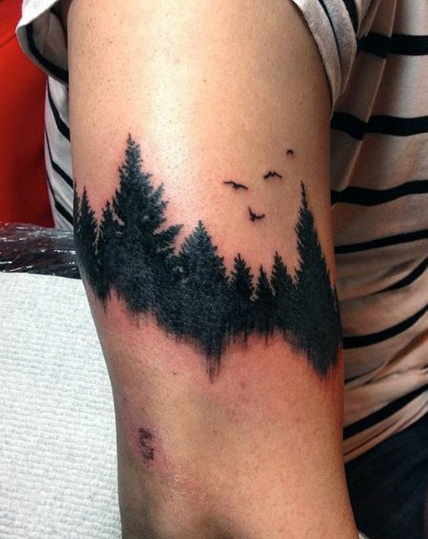 100 Natur Tattoos für Männer - Deep Great Outdoor Designs  