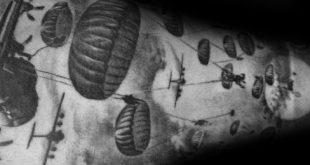 30 Airborne Tattoos für Männer - Military Ink Design-Ideen  