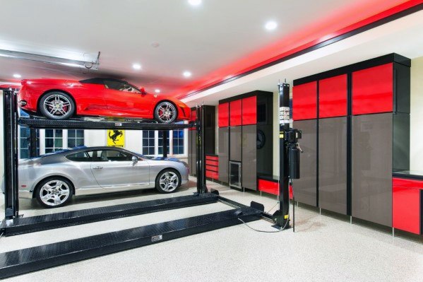 Top 40 besten Garage Decken Ideen - Automotive Space Interior Designs  