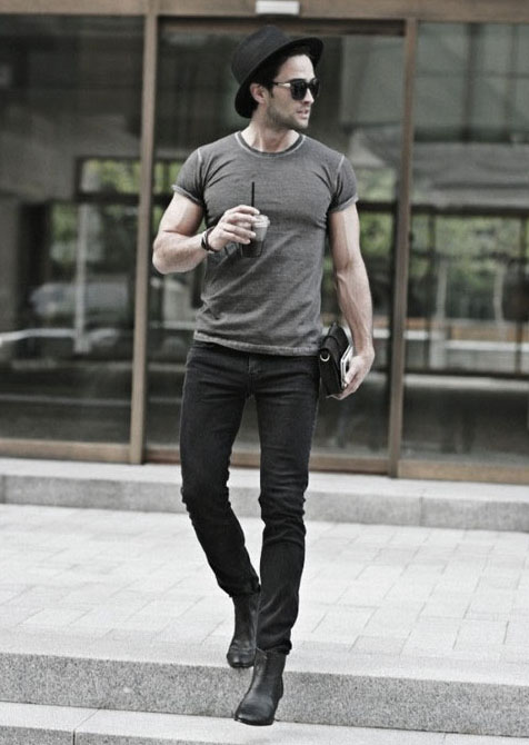 Was trägt man zu schwarzen Jeans für Männer - 50 Fashion Style Ideas  