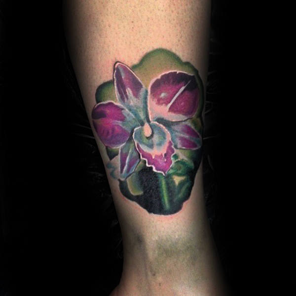 70 Orchidee Tattoos für Männer - zeitlose Blumen Design-Ideen  