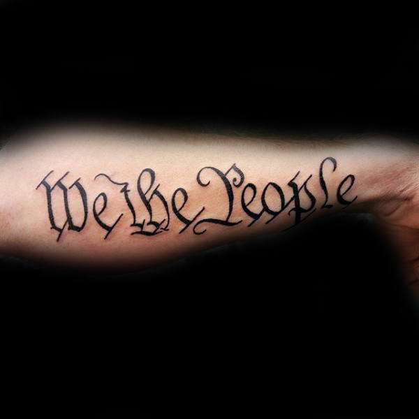 60 Wir Die Menschen Tattoo Designs für Männer - Verfassung Tinte Ideen  
