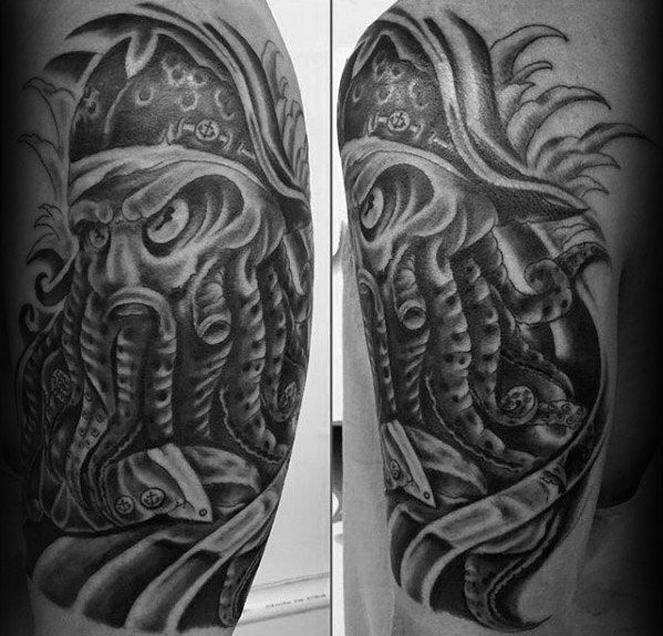 60 Davy Jones Tattoo Designs für Männer - Sailors Devil Ink Ideen  