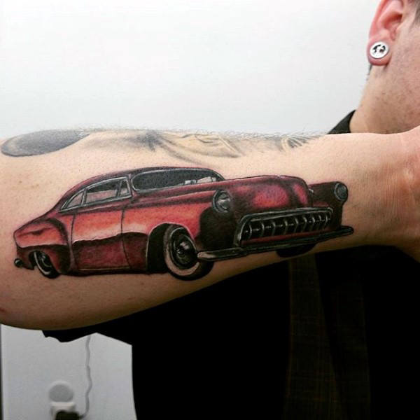 70 Hot Rod Tattoo Designs für Männer - Automobile Aficionado Ideen  