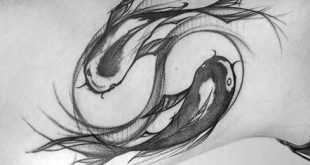 40 Yin Yang Koi Fisch-Tätowierungen für Männer - kosmische Kraft-Tinten-Ideen  