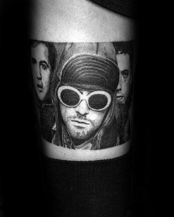 60 Nirvana Tattoo Designs für Männer - Rock Band Ink Ideen  