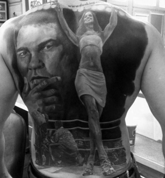 50 Muhammad Ali Tattoo Designs für Männer - Boxing Champion Ink Ideen  