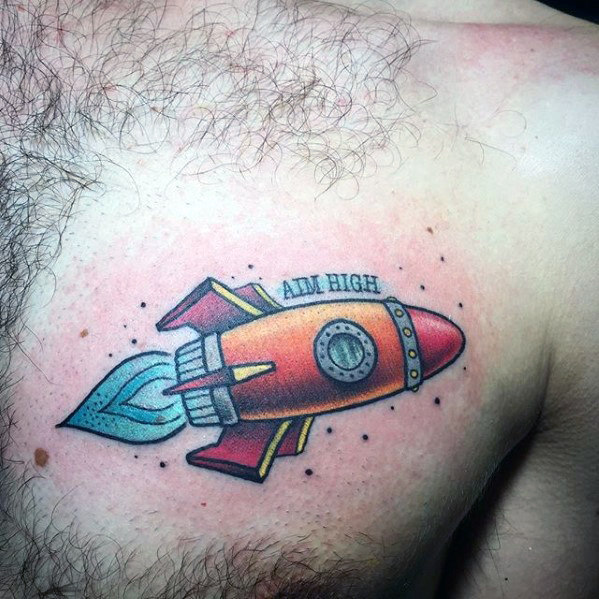 60 Rocket Ship Tattoo Designs für Männer - Cool Ink Ideas  