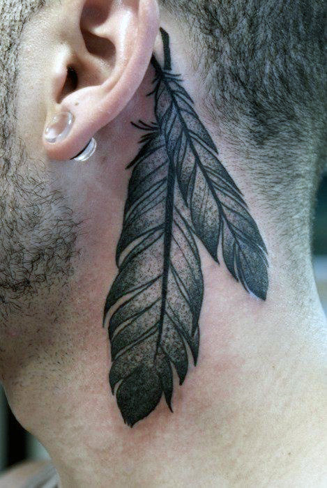 Top 40 besten Hals Tattoos für Männer - klein bis stark eingefärbt Köpfe  