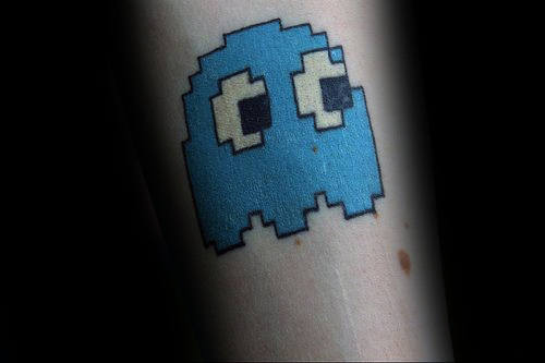 30 Pacman Tattoo Designs für Männer - Arcade-Spiel Tinte Ideen  