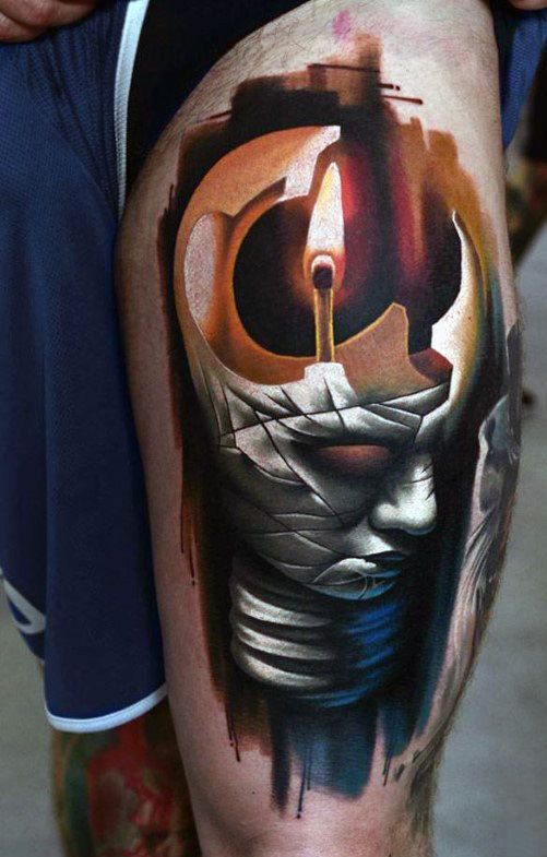 Top 75 beste Bein Tattoos für Männer - Tinte vom Knie bis zum Knöchel  