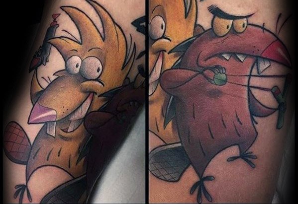 70 Cartoon Tattoos für Männer - Animation Ink Design-Ideen  
