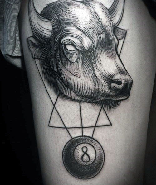 Top 40 besten 8 Ball Tattoo Designs für Männer - Billard Tinte Ideen  