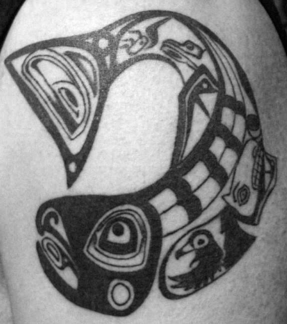 30 Tribal Fish Tattoo Designs für Männer - Cool Aquatic Ink Ideen  