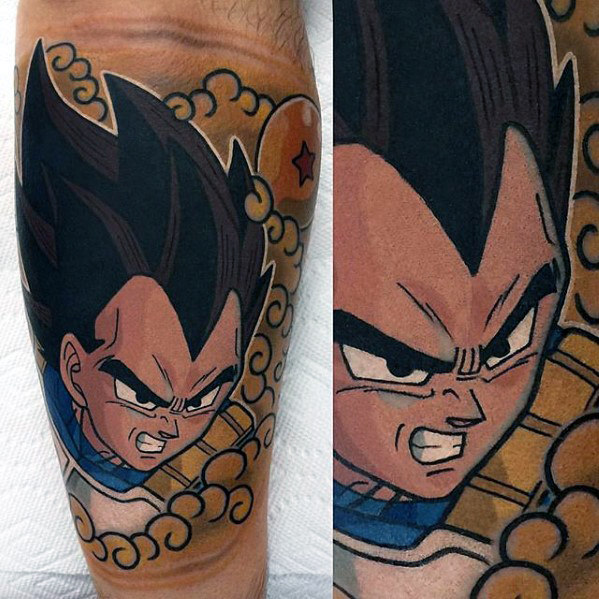 40 Vegeta Tattoo-Designs für Männer - Dragon Ball Z-Tinte Ideen  