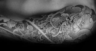 50 japanische Phoenix Tattoo Designs für Männer - mythische Tinte Ideen  