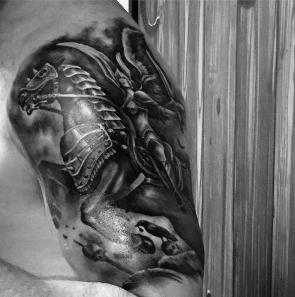 60 Valkyrie Tattoo Designs für Männer - nordischen Mythologie Tinte Ideen  