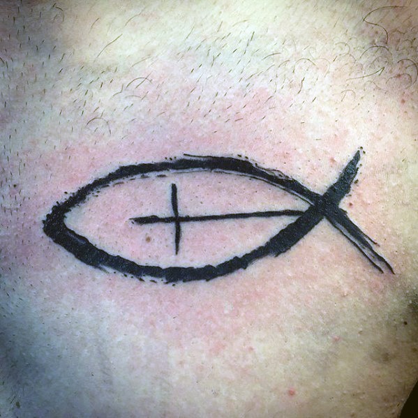 40 Ichthus Tattoo-Designs für Männer - Jesus Fisch Tinte Ideen  