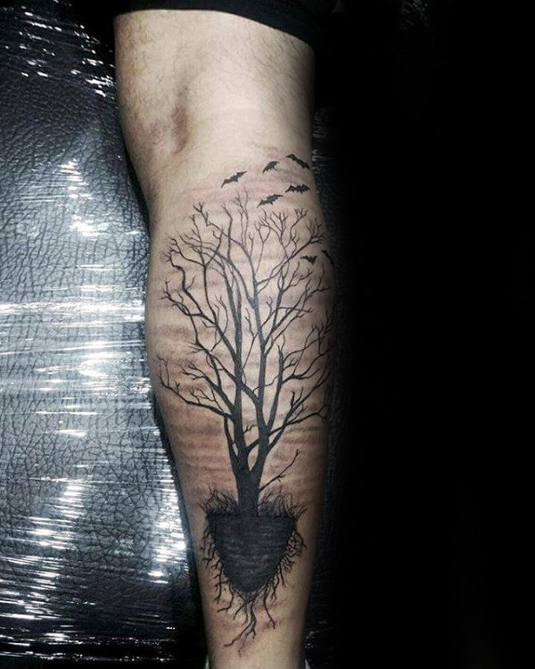 60 Baumwurzeln Tattoo Designs für Männer - Manly Ink Ideen  