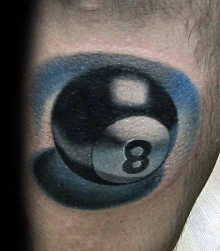 Top 40 besten 8 Ball Tattoo Designs für Männer - Billard Tinte Ideen  