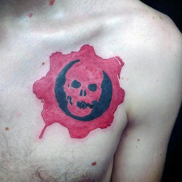 50 Gears Of War Tattoo-Designs für Männer - Videospiel-Tinten-Ideen  