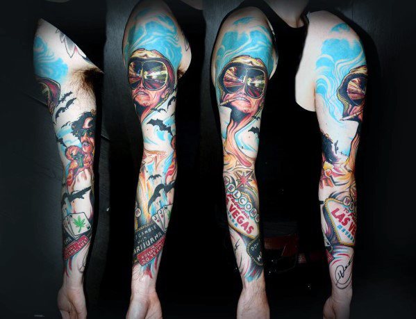 70 Hunter S Thompson Tattoo Designs für Männer - Angst und Abscheu Ideen  