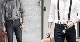 Wie trägt man Hosenträger mit Jeans für Männer - 30 Male Fashion Styles  