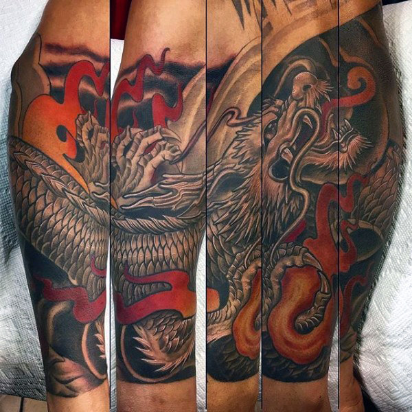 50 chinesische Drache Tattoo Designs für Männer - flammende Tinte Ideen  