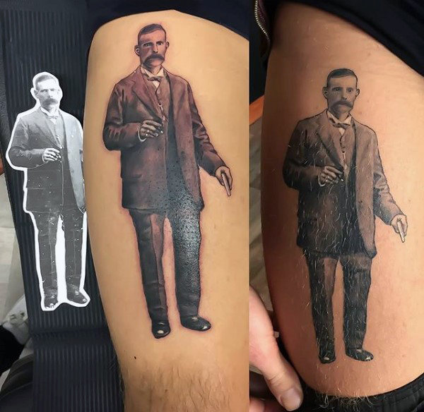 40 Opa Tattoos für Männer - Tribut-Tinte-Design-Ideen  