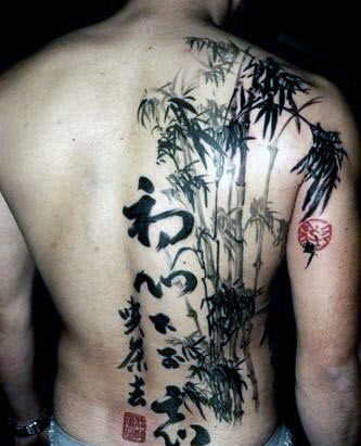 50 Bambus Tattoo Designs für Männer - Lush Greenery Ink Ideen  