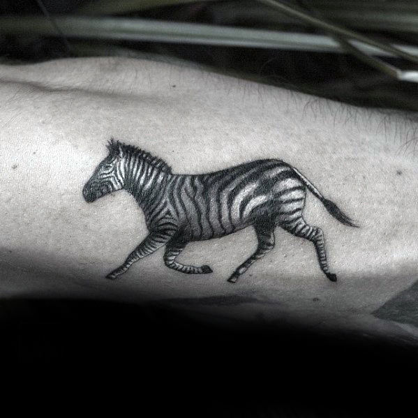 40 Zebra Tattoos für Männer - Safari Striped Design-Ideen  