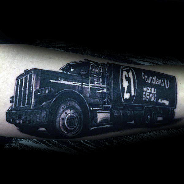 60 Truck Tattoos für Männer - Vintage und Big Rig Ink Design-Ideen  