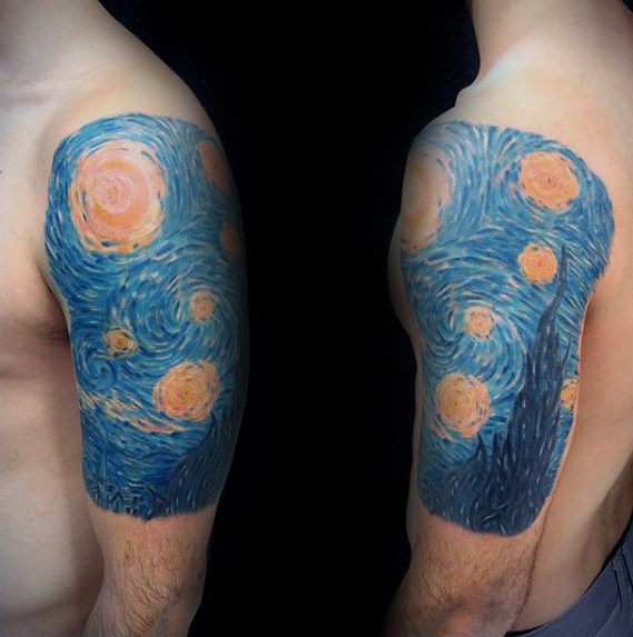 50 Vincent Van Gogh Tattoo-Designs für Männer - künstlerische Ideen  