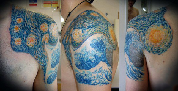 50 Vincent Van Gogh Tattoo-Designs für Männer - künstlerische Ideen  