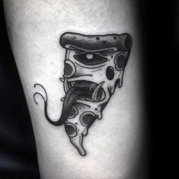 60 Pizza Tattoo Designs für Männer - Geschnittene Tinte Ideen  