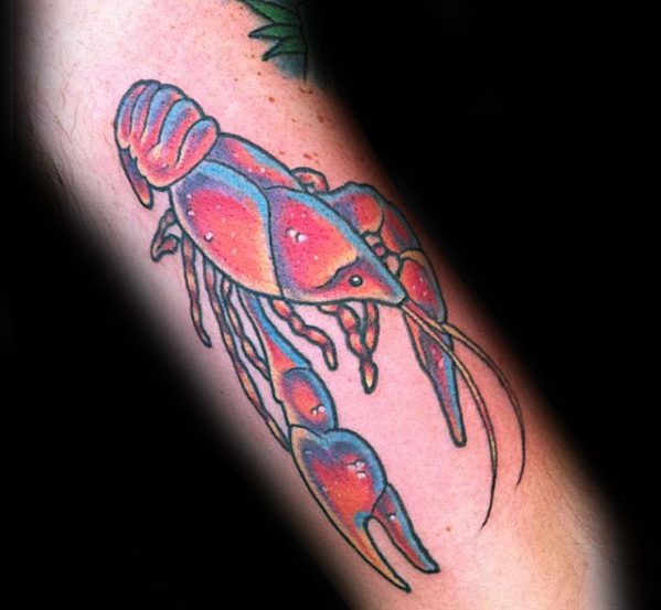 40 Crawfish Tattoo Designs für Männer - Krebs Tinten Ideen  