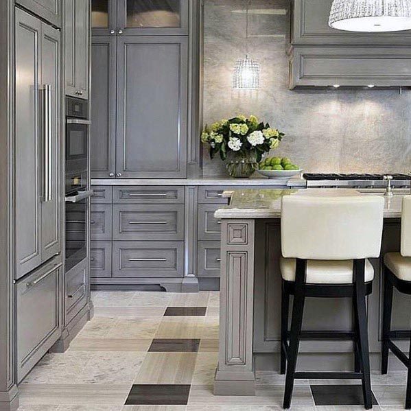 Top 50 beste graue Küche Ideen - raffinierte Interior Designs  