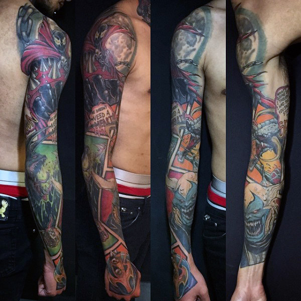 40 Spawn Tattoo Designs für Männer - Antihelden-Tinte Ideen  
