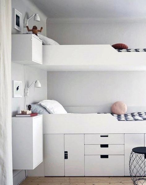 Top 70 besten Etagenbett Ideen - platzsparende Schlafzimmer-Designs  
